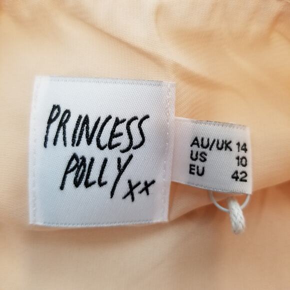 Princess Polly NWT Maurice Mini Slip Dress Champagne Size 10 - Picture 4 of 11